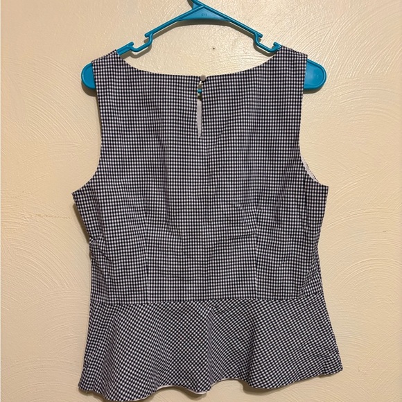 Talbots Black and White Blouse Elegant Top - Picture 7 of 7